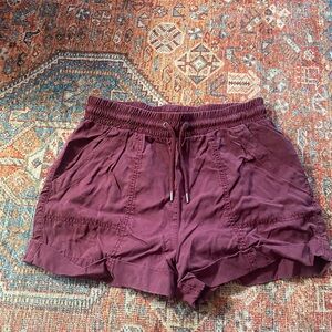 Women's Burgundy Shorts